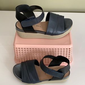 Ladies Nakedfeet Navy Sandals